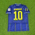 Ermedin Demirovic Bosnia and Herzegovina 2026 World Cup Blue Football Jersey – Back View