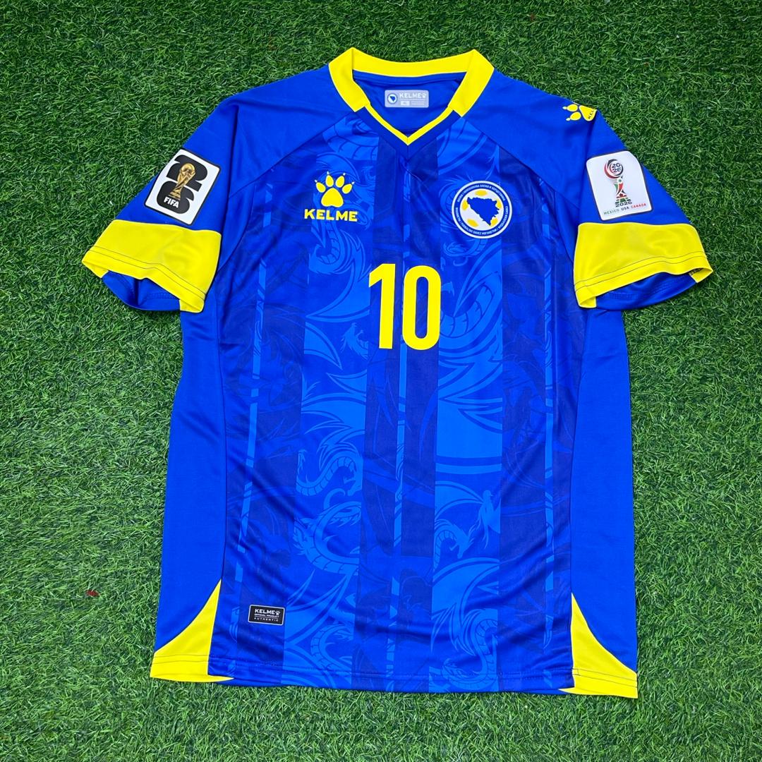Ermedin Demirovic Bosnia and Herzegovina 2026 World Cup Home Football Jersey – Front View