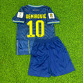 Ermedin Demirovic Bosnia and Herzegovina 2026 World Cup Kids Blue Football Jersey – Back View