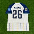 Ermin Mahmic Bosnia and Herzegovina 2026 World Cup White Football Jersey – Back View