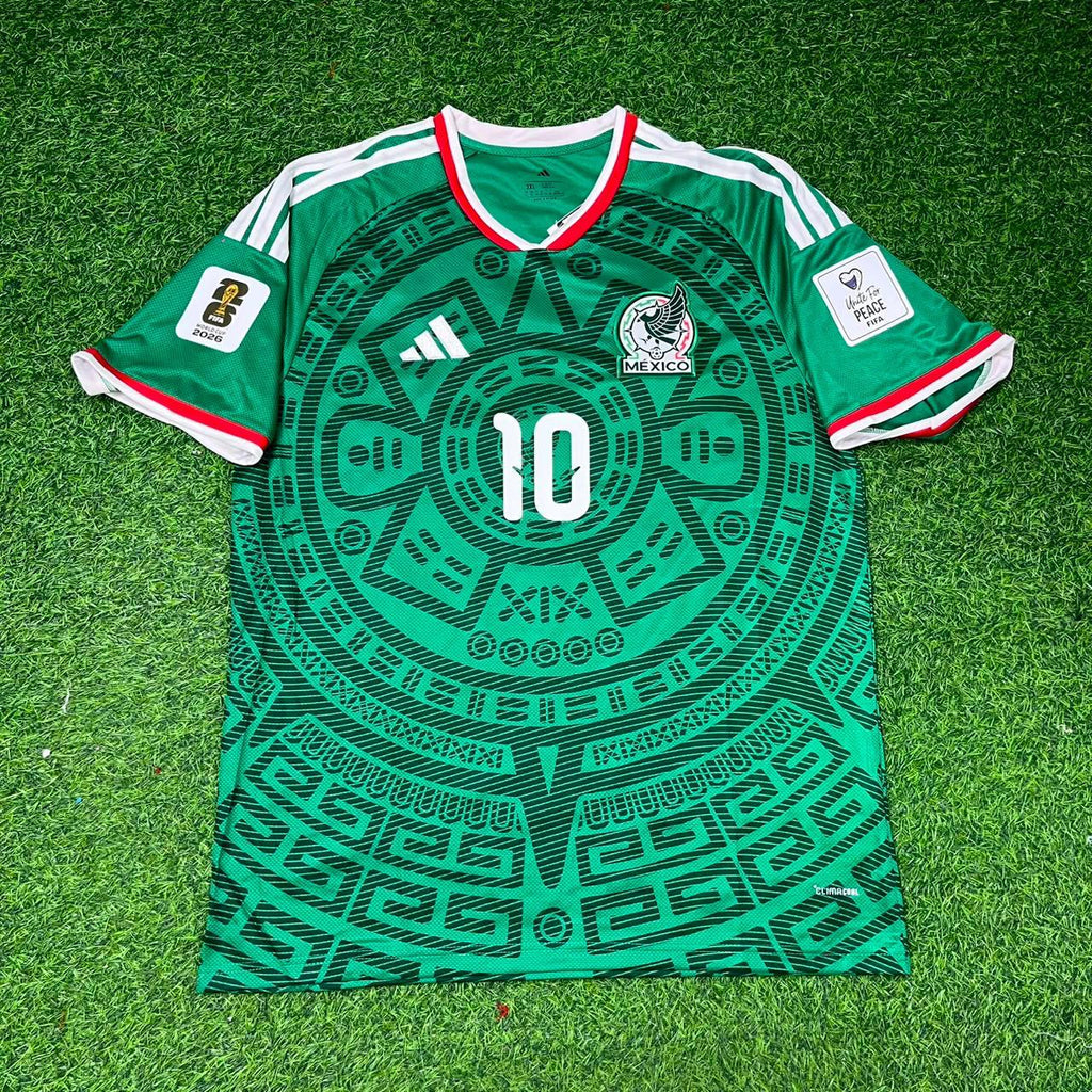2026 Mexico World Cup Ernesto Alexis Vega Home Green Football Jersey – Front View