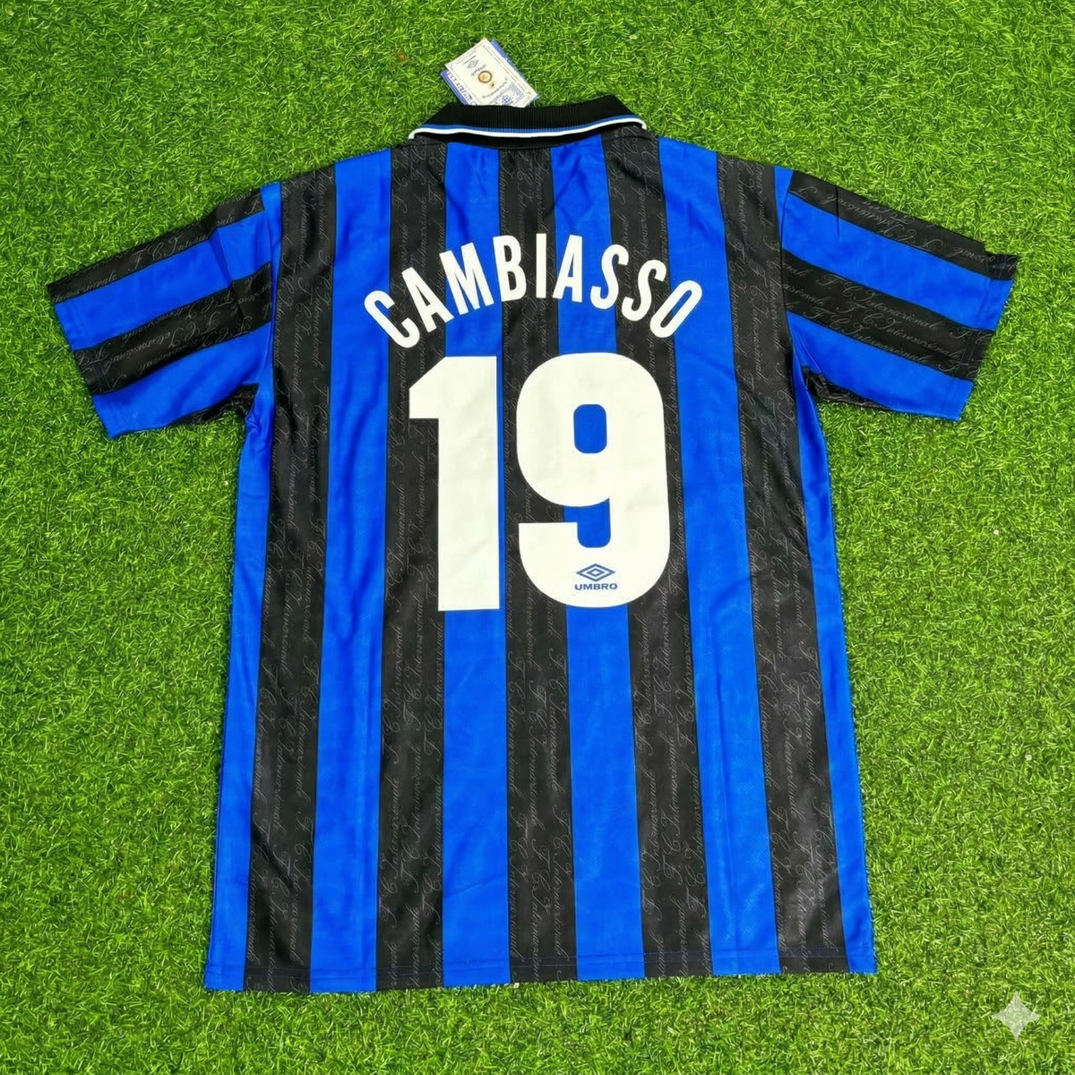Esteban Cambiasso Inter Home Retro Football Jersey – Back View