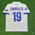 Inter 2009/2010 White Retro Football Jersey – Esteban Cambiasso – Back View