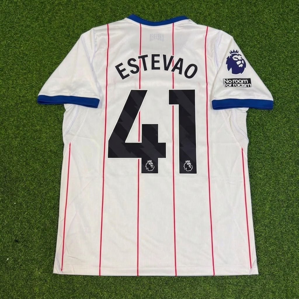 Estevao Chelsea 2027 New Season 3rd Football Jersey – Back View