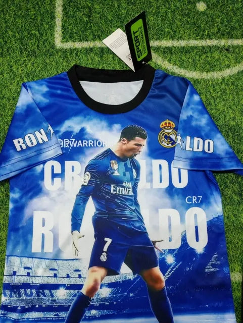 Cristiano Ronaldo #cr7 Siuu Special Kids Football Jersey – Detailed View