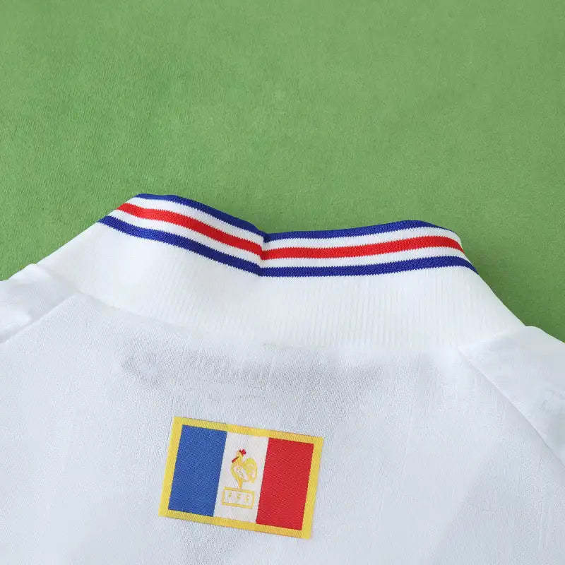 1996 France Season Away White Retro Football Jersey – 4