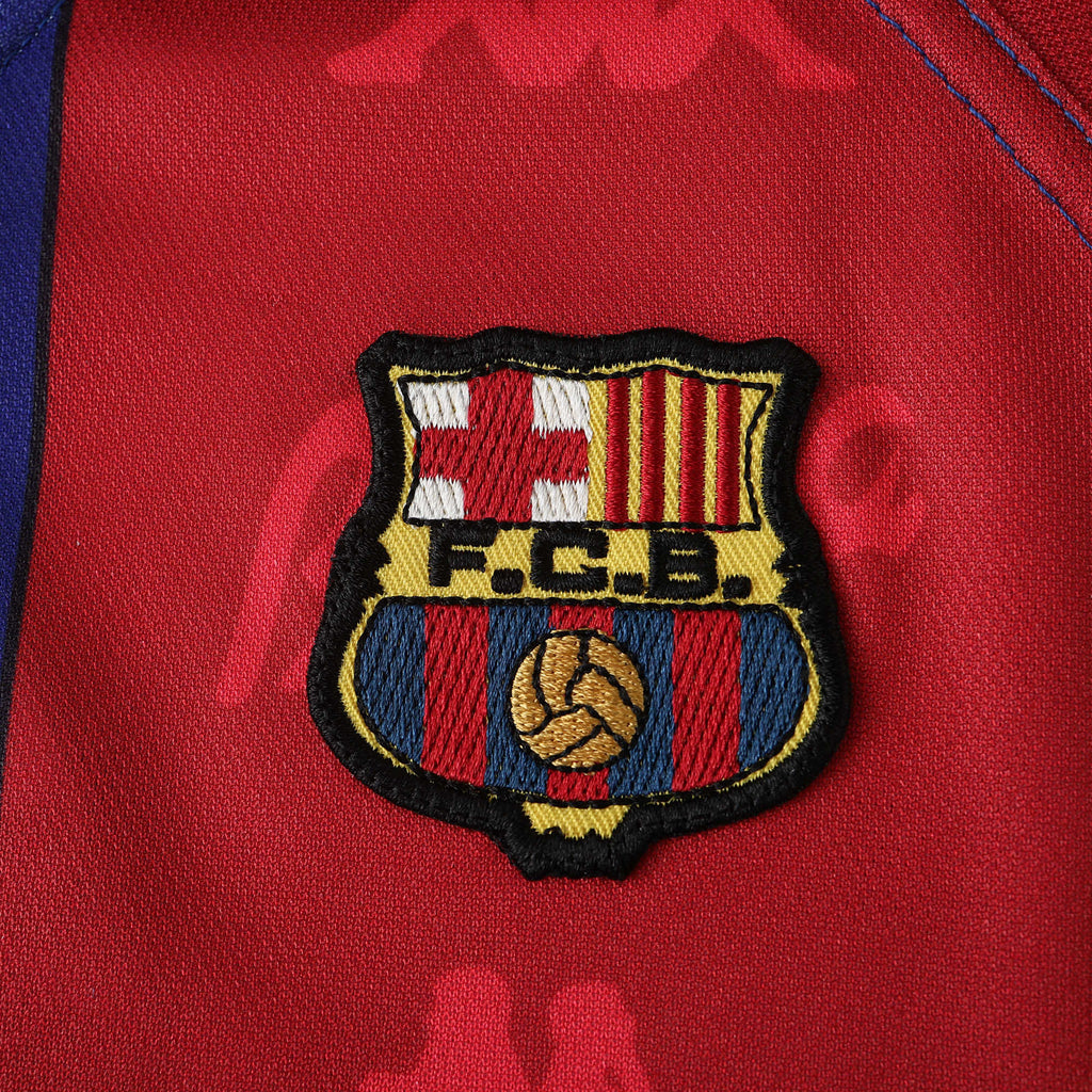FC Barcelona 1996-1997 Season Home Retro Football Jersey Trikot Maillot V6
