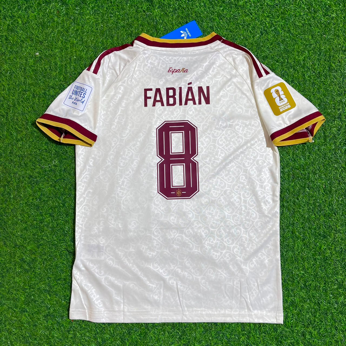 Fabian Ruiz Spain 2026 World Cup Kids Away Football Jersey – Detailed View