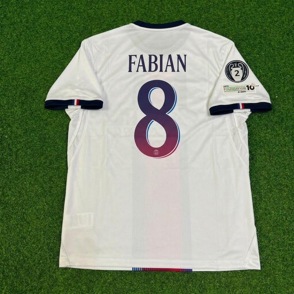 Fabian Ruiz White Jersey – Back View