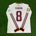 Fabián Ruiz Peña #8 Spain 2026 World Cup Away Long Sleeve Jersey – Back View