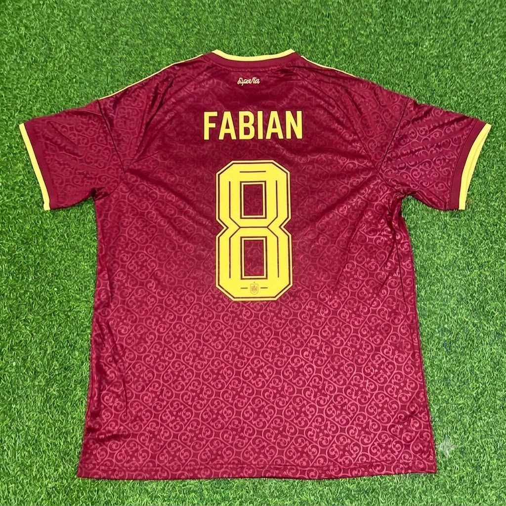 Fabian Ruiz Spain 2026 World Cup Special Edition Football Jersey – Back View