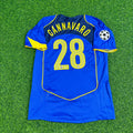 2004/05 Fabio Cannavaro Juventus Blue Retro Football Jersey – Back View