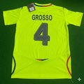 2008 Fabio Grosso 4 Olympique Lyon 2009 Third Football Jersey – Back View