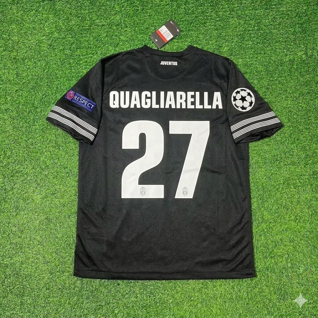 Juventus Home 2012 2013 Season Retro Jersey – Fabio Quagliarella 27- – Back View