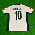 Fabrizio Miccoli Palermo FC Pink Retro Football Jersey – Back View
