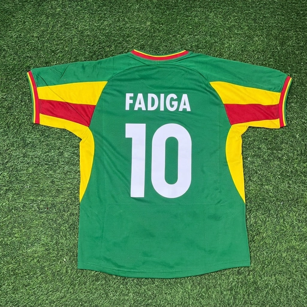 Khalilou Fadiga Senegal 2002 World Cup Retro Jersey – Back View