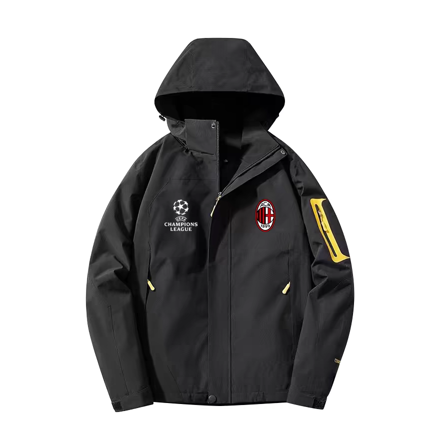 Milan Black Windbreaker Jacket – | Windbreaker Jacke | Coupe-Vent (Copy) – Back View