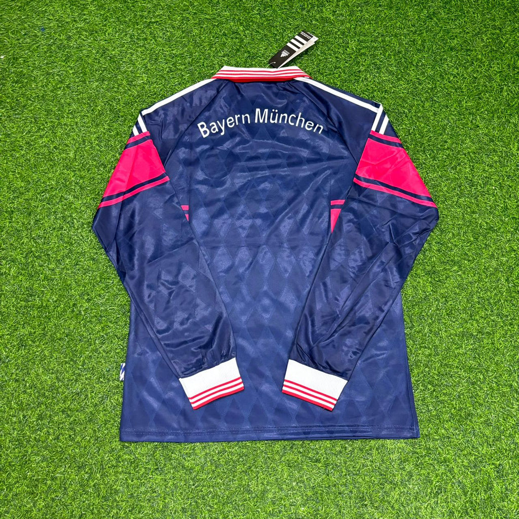 Bayern München 1997/98 Saison Langarm Heim Retro – FC – Back View