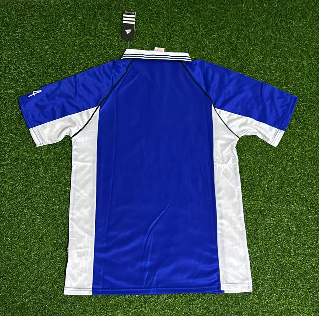 FC Schalke 04 1998 2000 Blaues Heimtrikot Fußball Retro – Back View