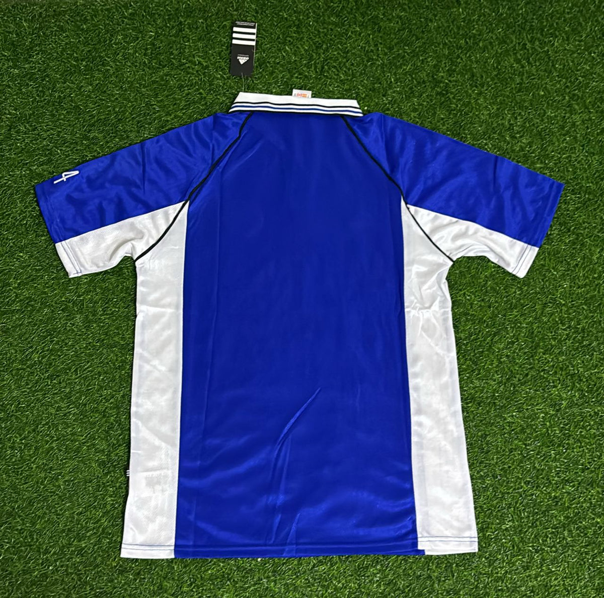 FC Schalke 04 1998 2000 Blaues Heimtrikot Fußball Retro – Back View