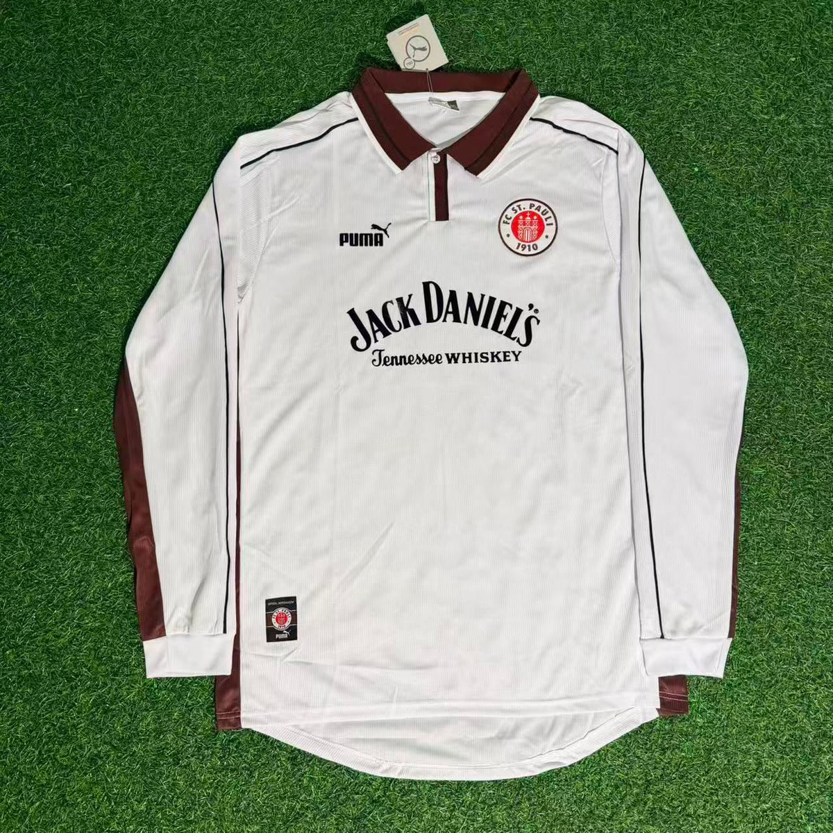 1999/00 FC St. Pauli Long Sleeve Home Retro Football Jersey – Detailed View
