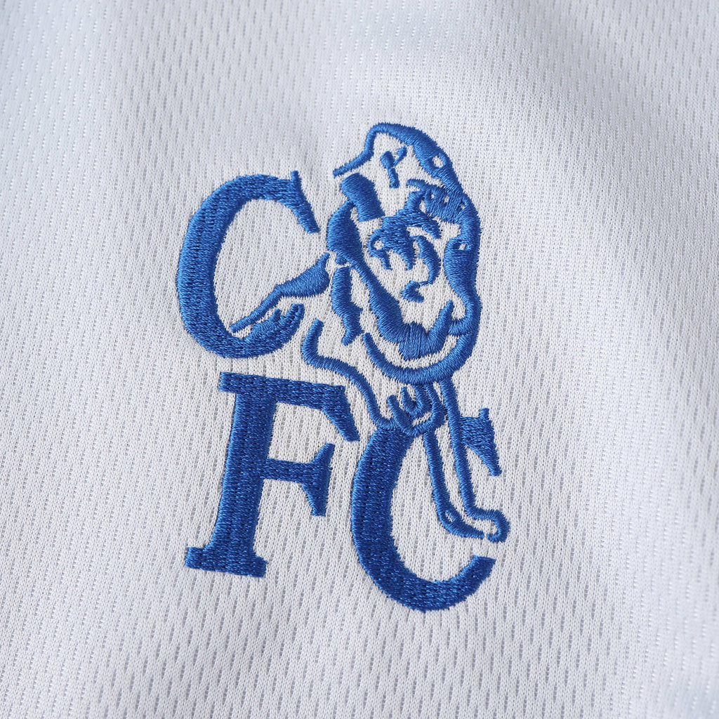 Chelsea 2003-2004 Season Away White Retro  Football Jersey Trikot Maillot V5