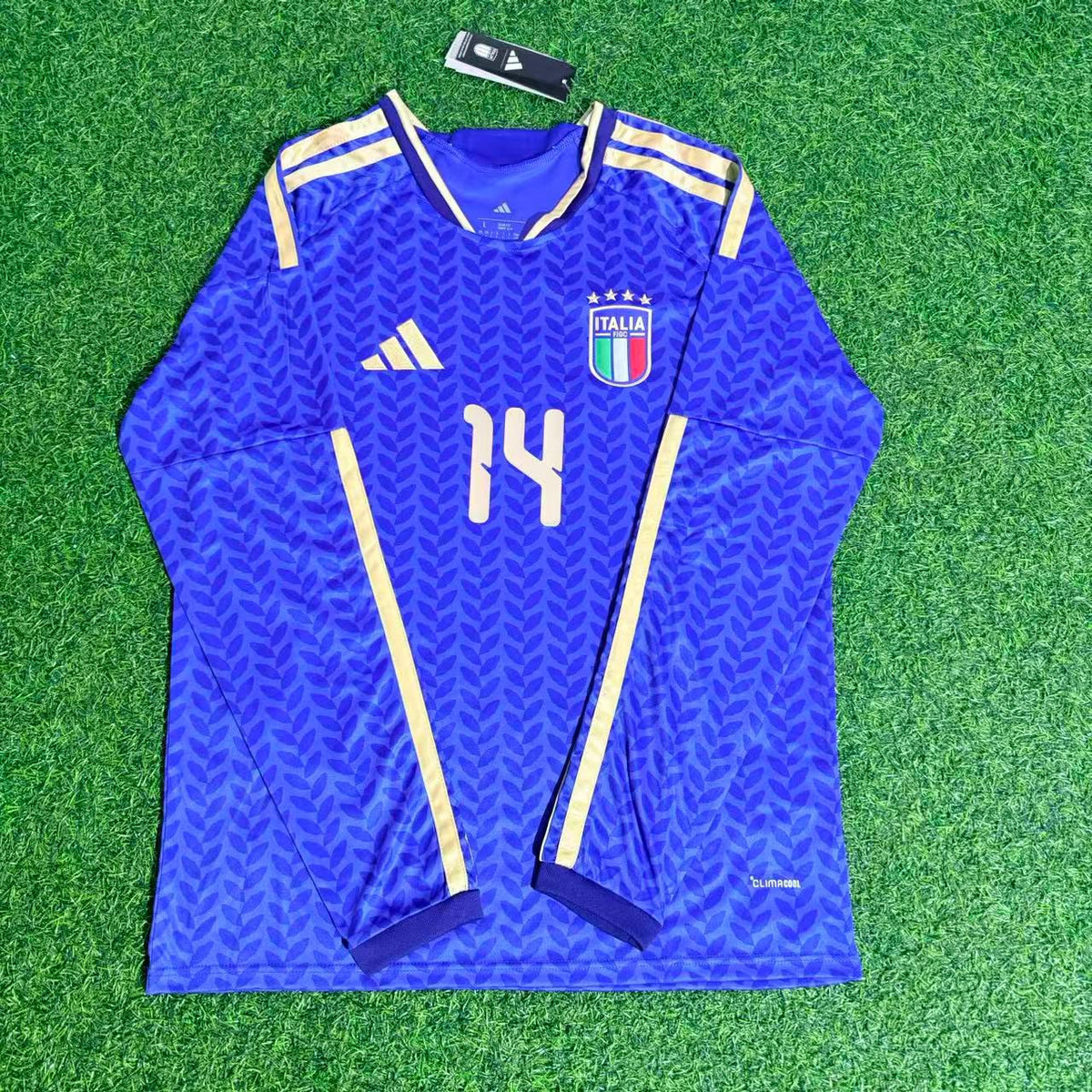 Italy 2026 World Cup Long Sleeve Football Jersey – Federico Chiesa – Front View