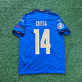Federico Chiesa – Italy EURO 2020 Final Retro Soccer Jersey – | | – Back View
