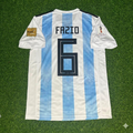 Argentina 2018 World Cup Home Retro Jersey – Federico Fazio #6 – Back View