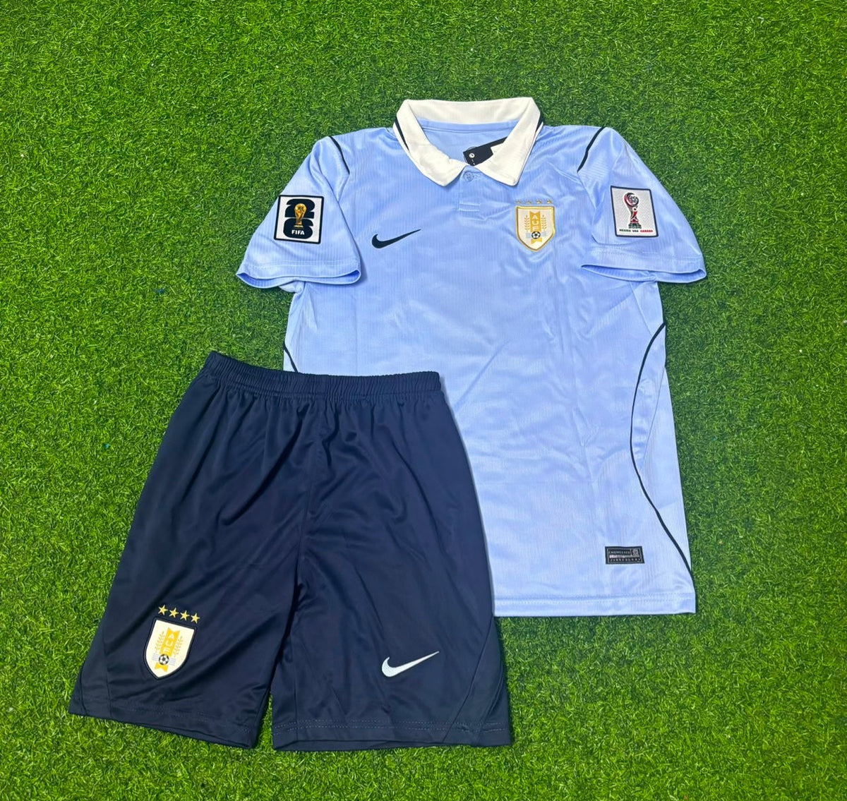 2026 Uruguay World Cup Federico Valverde #8 Kids Home Sky Blue Football Jersey – Front View