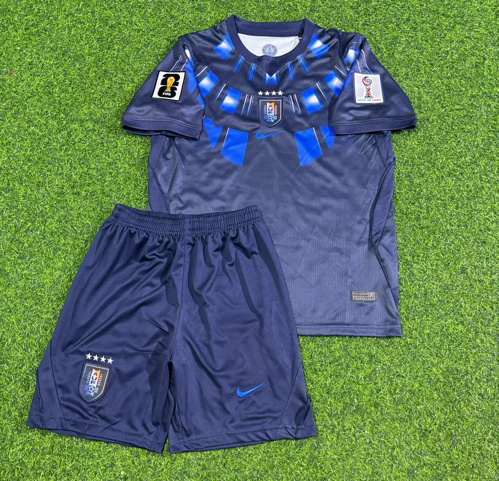 2026 Uruguay World Cup Federico Valverde Kids Football Jersey – Front View
