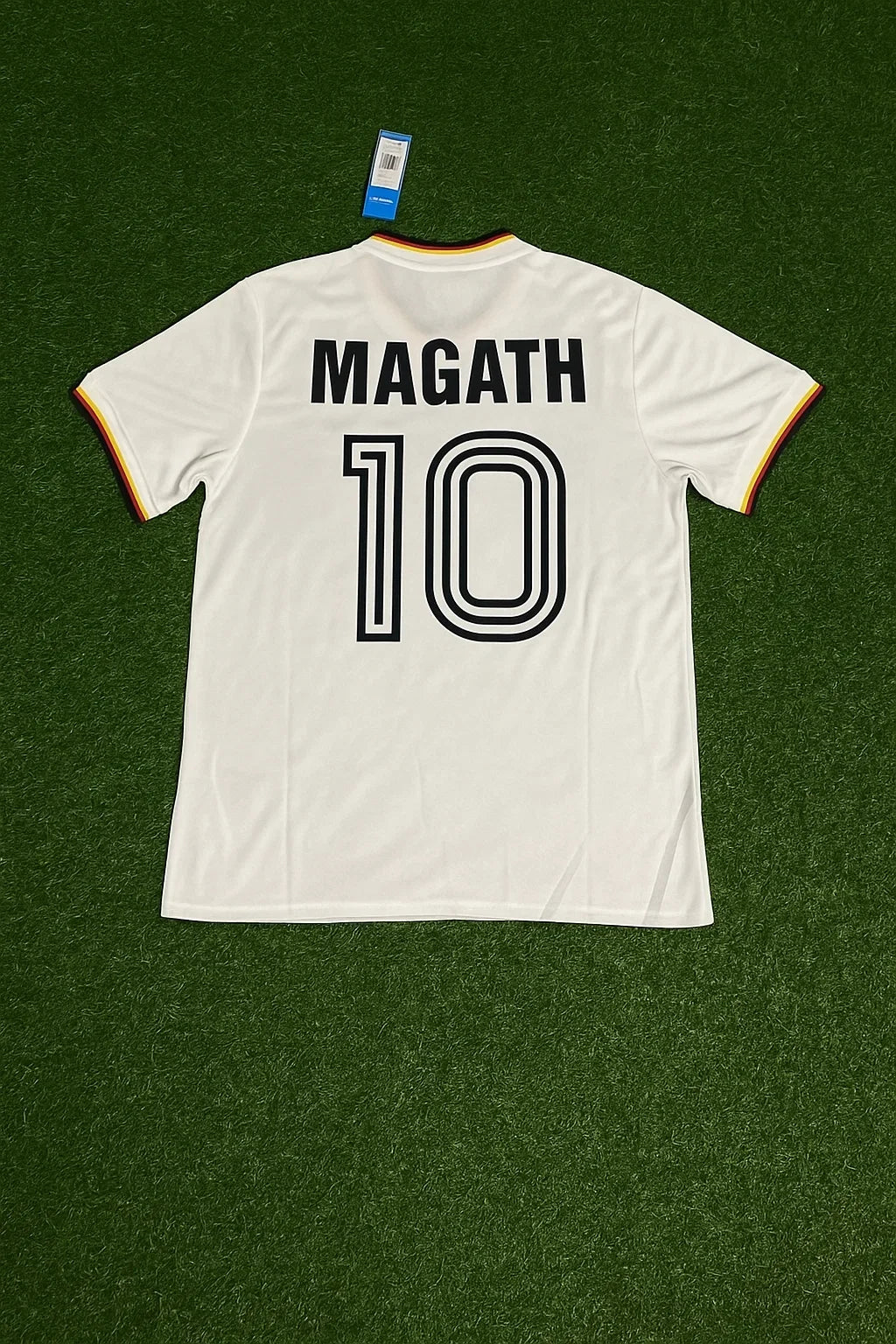 Felix Magath Germany 1986 World Cup Retro Football Jersey – Back View