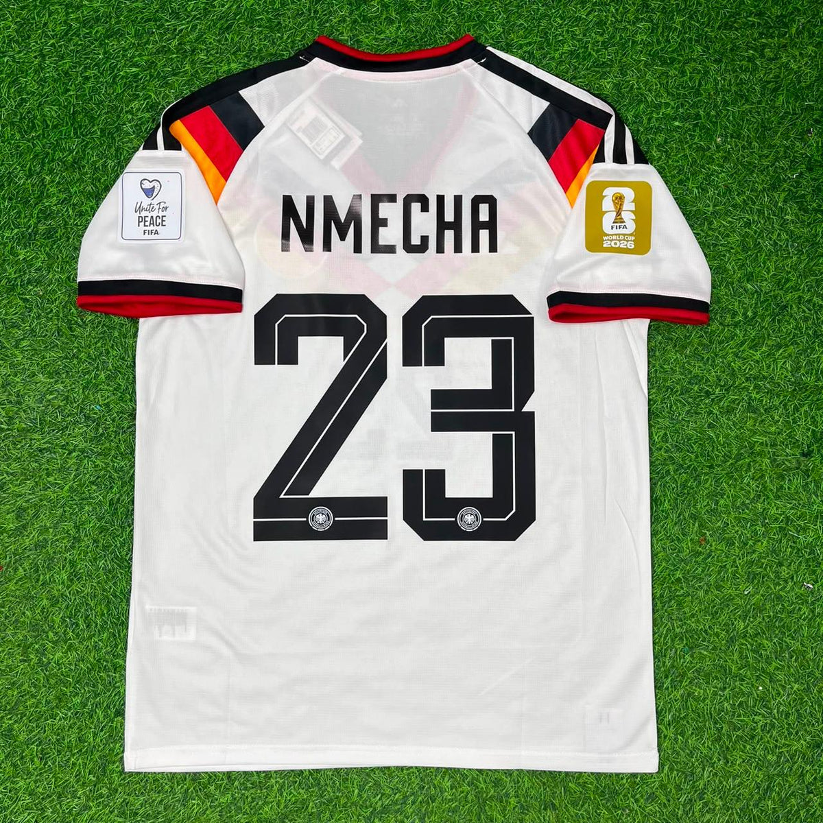 Germany 2026 World Cup Home Jersey – Felix Nmecha – Back View