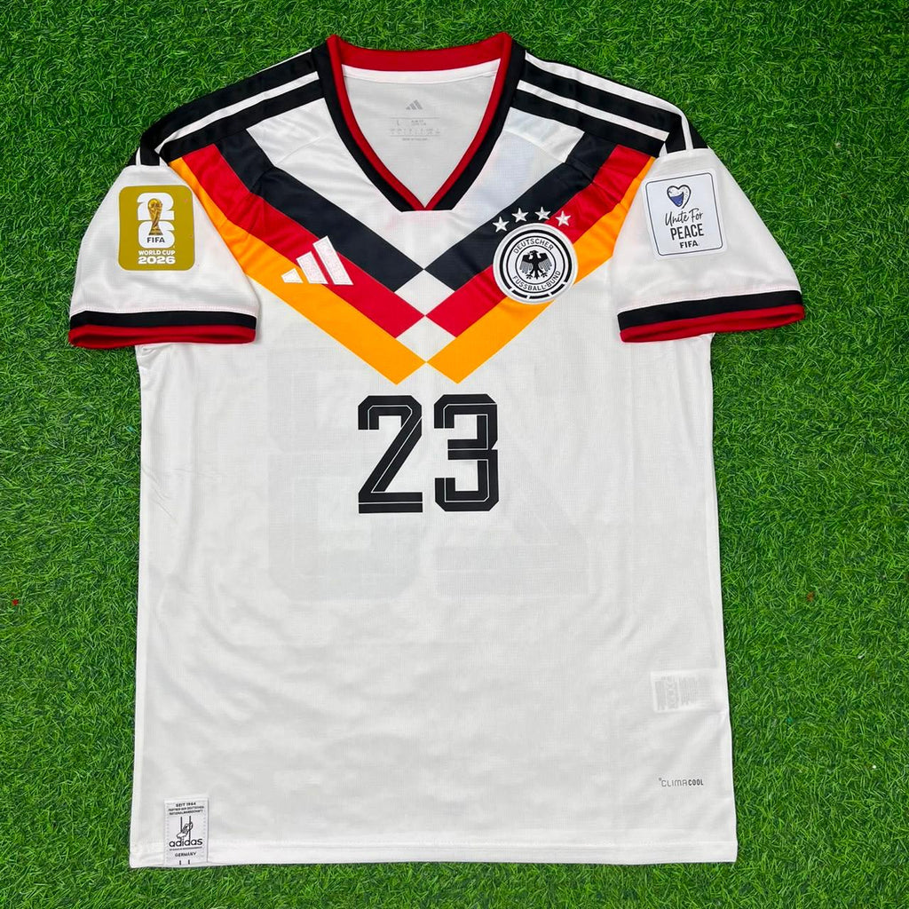 Germany 2026 World Cup Home Jersey – Felix Nmecha – Detailed View