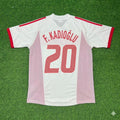 Ferdi Kadioglu Türkiye White Retro Football Jersey – Back View