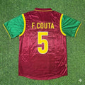 Portugal 1998 World Cup Retro Jersey – Fernando Couto #5 – Back View