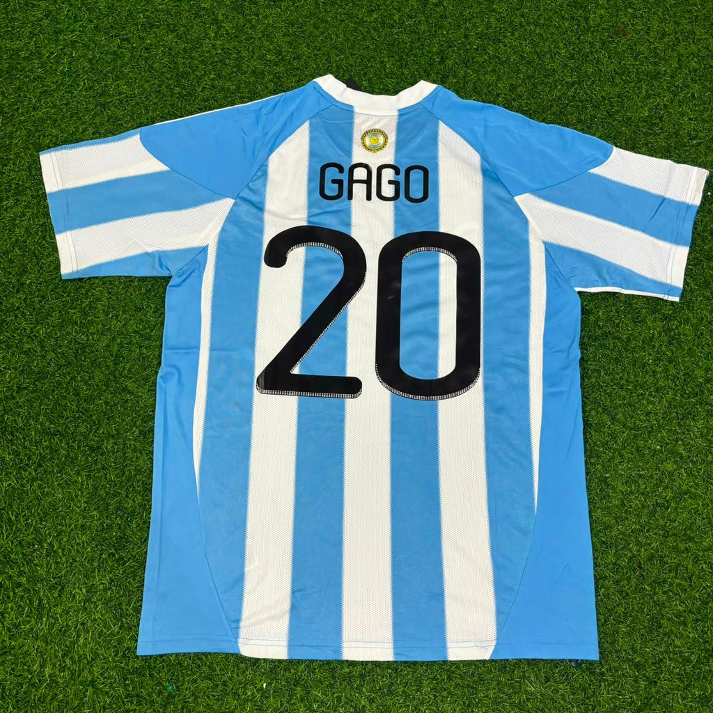 Argentina Retro Jersey – Fernando Gago 20- 2010 World Cup – Back View
