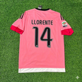 Juventus Retro Pink 2015-2016 Jersey – Fernando Llorente – Back View