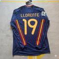 2010 Spain World Cup Fernando Llorente - Final Retro Football Jersey – Back View