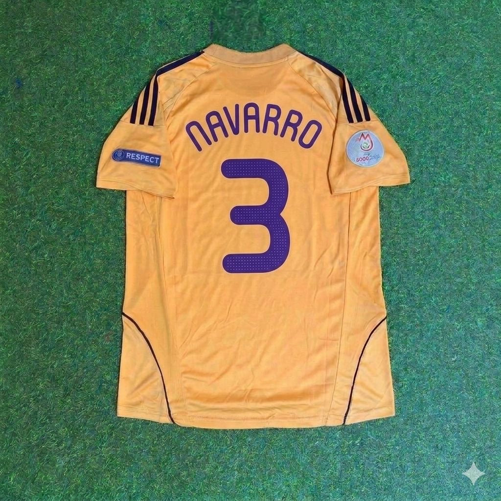 2008 Spain EURO Fernando Navarro 3- Retro Football Jersey – Back View