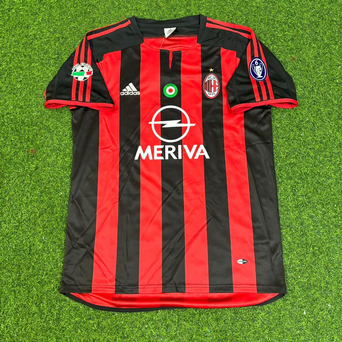 Milan 2003/2004 Home Retro Football Jersey – Fernando Redondo 5 – Front View
