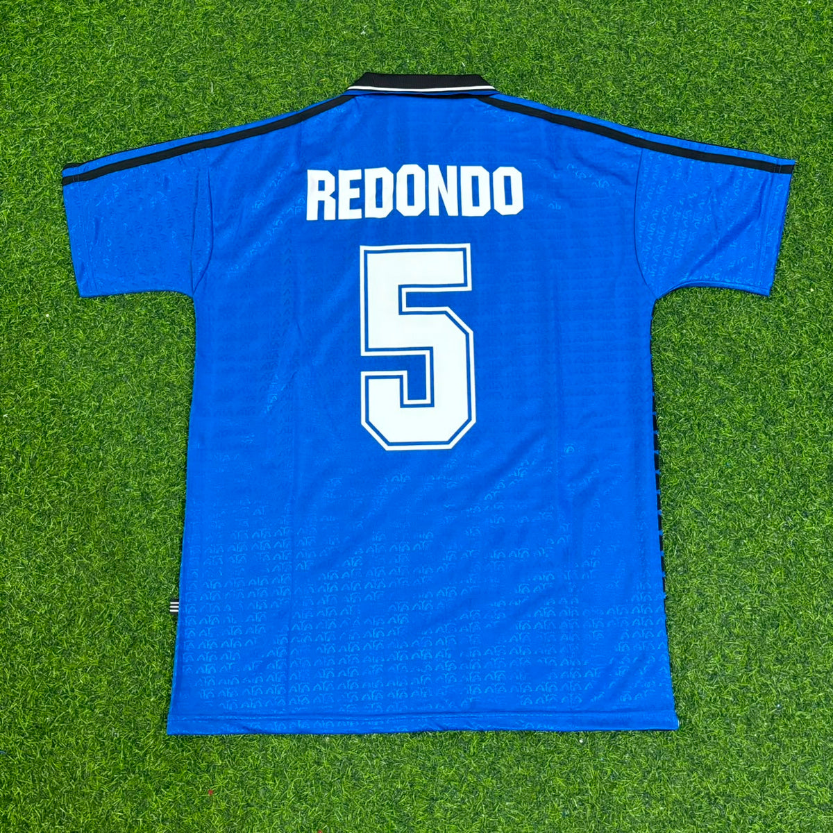 Fernando Redondo Argentina 1994 Season Away Blue Retro Jersey – Back View