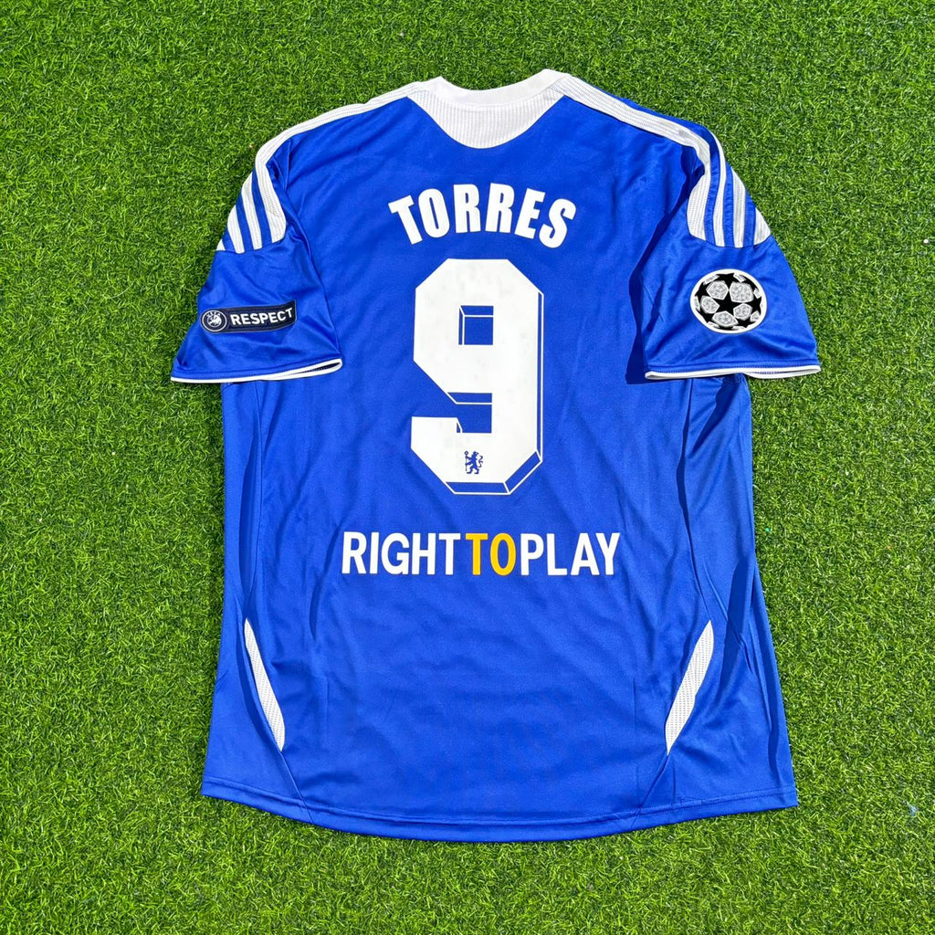 Fernando Torres Chelsea 2012 Champions League Final Football Jersey – Back View