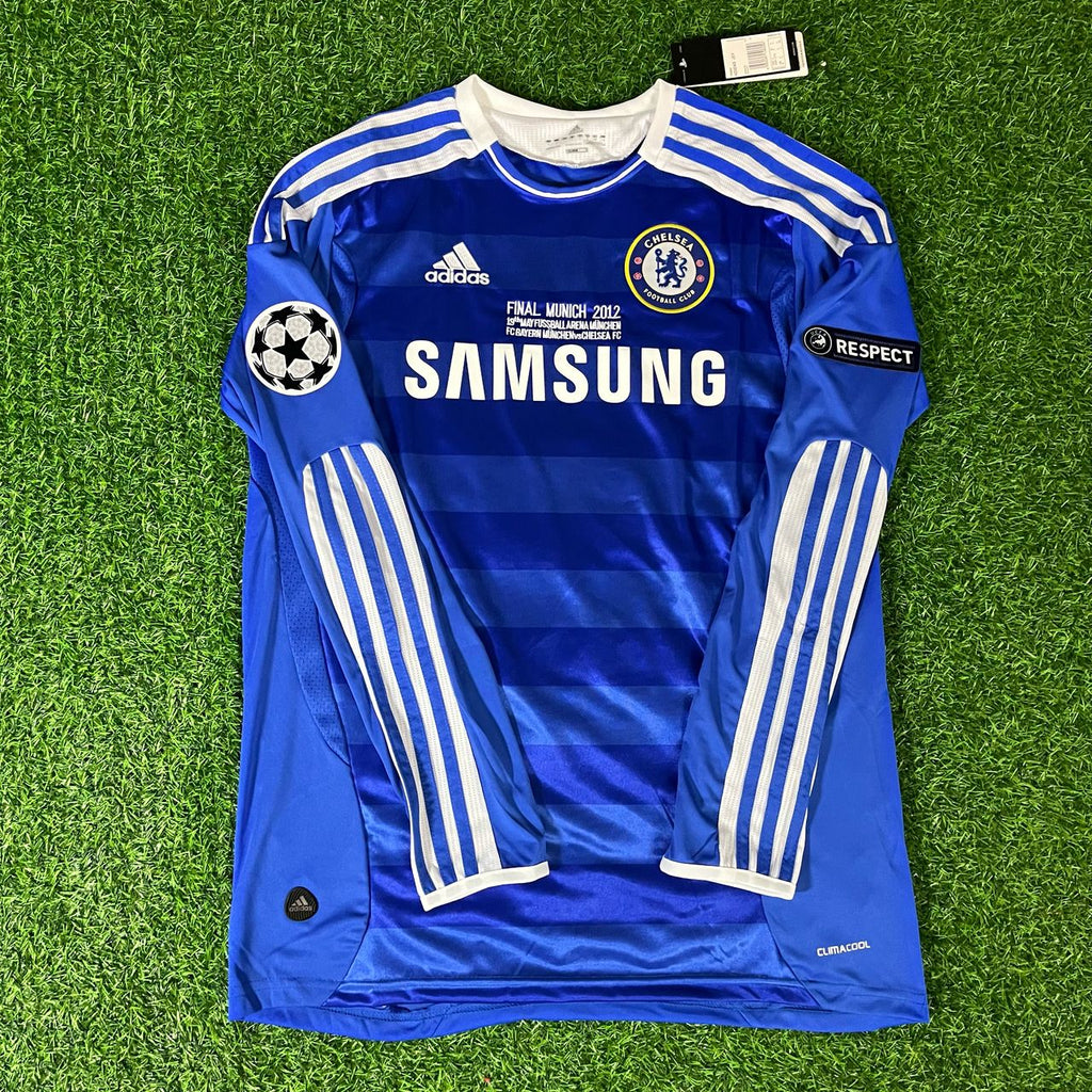 Fernando Torres Chelsea 2012 Munich Final Long Sleeve Season Jersey – Front View