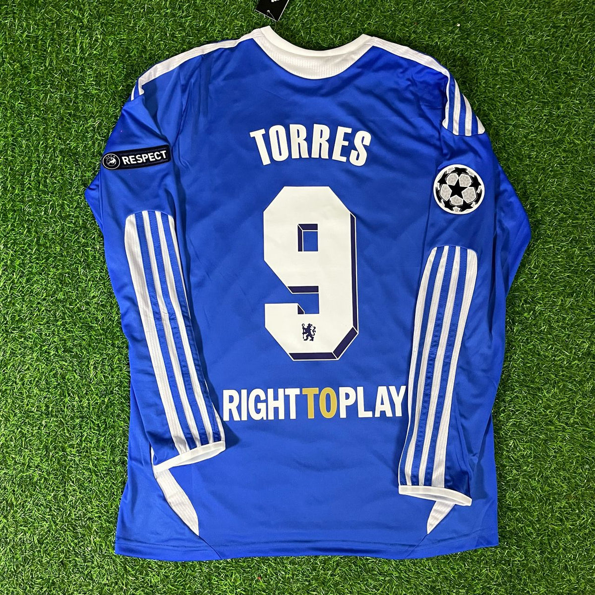 Fernando Torres Chelsea 2012 Munich Final Long Sleeve Season Jersey – Back View