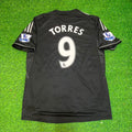 2013/14 Fernando Torres Chelsea Black Retro Football Jersey – Back View
