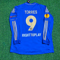 2013 Fernando Torres 9-Chelsea Europe League Final Amsterdam Blue Retro Football Jersey – Back View