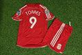 Fernando Torres Liverpool 2006 2007 Red Kids Football Jersey – Back View