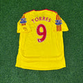 2007 Fernando Torres Liverpool Yellow Retro Football Jersey Collection – Back View
