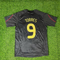 Fernando Torres 9 – Liverpool 2009-10 Black Retro Kit Jersey – | | – Back View